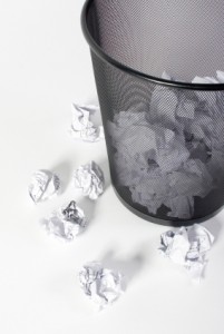 paper trash can