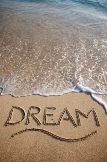 dream in sand